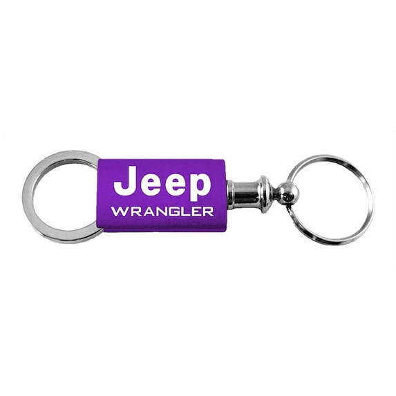 Jeep Wrangler Anodized Aluminum Valet Key Fob (Purple)