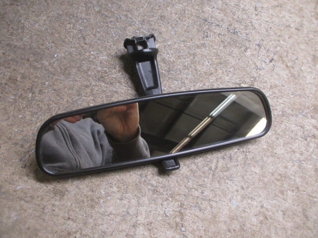 Pre-Owned Jeep Wrangler Gladiator Manual Rear View Mirror OEM LKQ - Verify Specific Vehicle Fitment In Description - (Good)