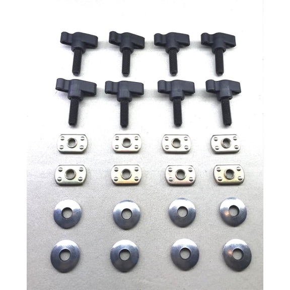 Jeep Wrangler Hard Top Easy ON Off Fasteners, Nuts, Washer KIT for YJ TJ JK