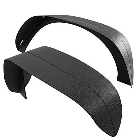 Jeep Wrangler JK 4PC Textured Black Steel Flat Fender Flares