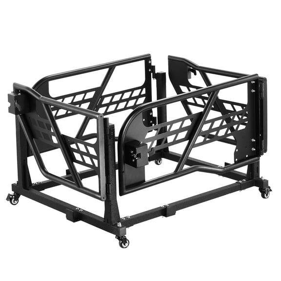 Jeep Wrangler JK JL Gladiator JT Door Storage Cart 4 Door Movable Rack with Thickened Rubber Cushion 2007-2023