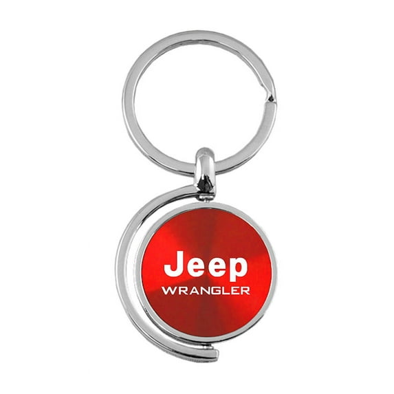 Jeep Wrangler Spinner Key Ring (Red)