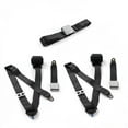 thumbnail image 1 of Jeep Wrangler-TJ 1997-2006 Airplane 3 Point Black Retractable Bench Seat Belt Kit - 3 Belts, 1 of 1