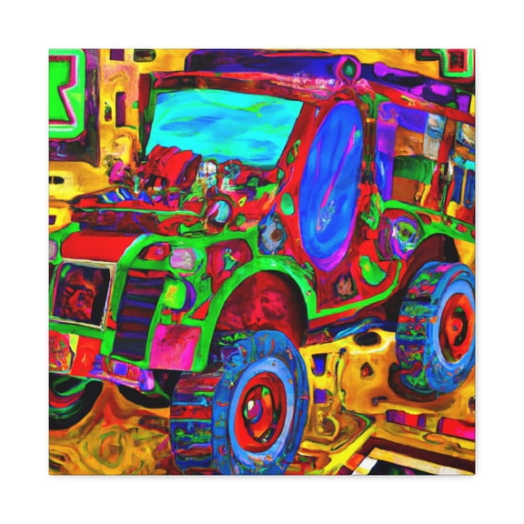 Jeep on a journey - Canvas
