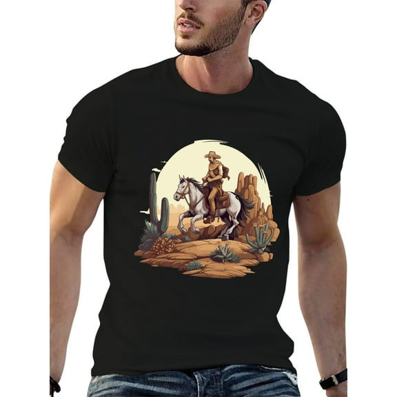 JeeweySaucy pure cotton men's business casual T-shirt: eye-catching  & badge design, round neck, short sleeves, versatile for business & daily wear, summer-friendly