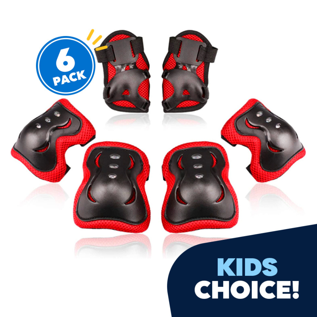 Kids Knee Pads Elbow Pads Wrist Guards, Child Toddler adjustable