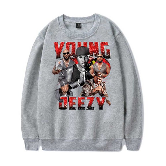 Jeezy Merch 90s Retro Crewneck Sweatshirts Winter Unisex Fashion Long Sleeve Stylish Y2K Design Top