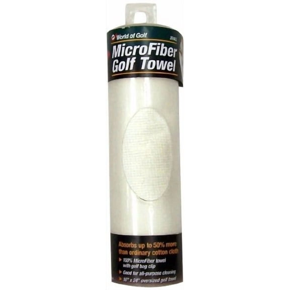 Jef World Of Golf Gifts And Gallery, Inc. Microfiber Towel (White)