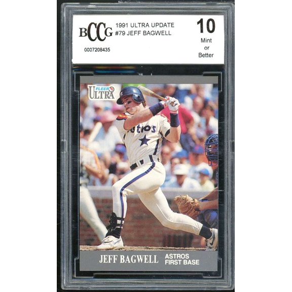 Jeff Bagwell Rookie Card 1991 Ultra Update #U-79 BGS BCCG 10