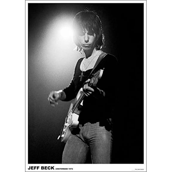 Jeff Beck Amsterdam 1972 Laminated Music Poster - 24" x 33.5"