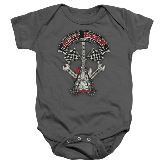 Jeff Beck Beckabilly Guitar Infant Snapsuit Charcoal 18Mos