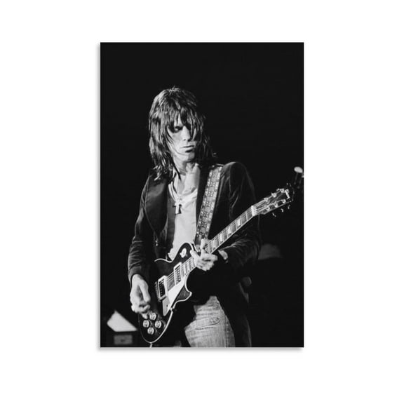 Jeff Beck Guitarist Musician Commemorative Photo Poster Poster Cool Artworks Painting Wall Art Canvas Prints Hanging Picture Home Decor Posters Gift Idea