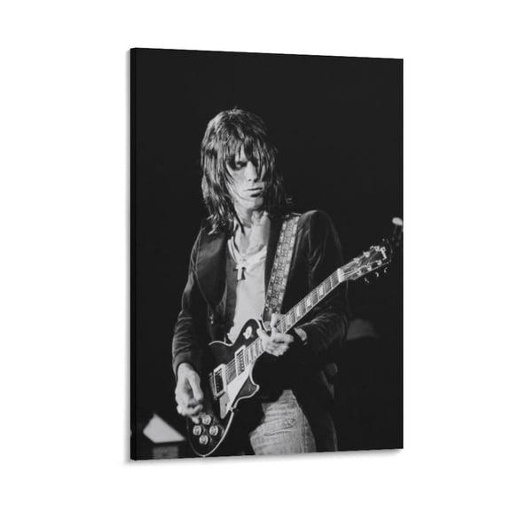 Jeff Beck Poster Canvas Picture Print Canvas Poster Wall Paint Art Posters Decor Modern Home Artworks Gift 08x12inch(20x30cm)