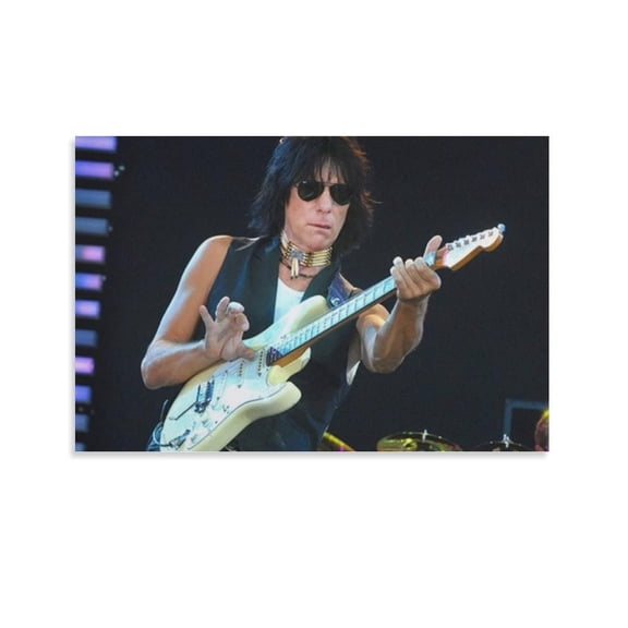 Jeff Beck Poster Print Home Decor Poster Wall Art Hanging Picture Print Bedroom Decorative Painting Posters Room Aesthetic 12x18inch(30x45cm)