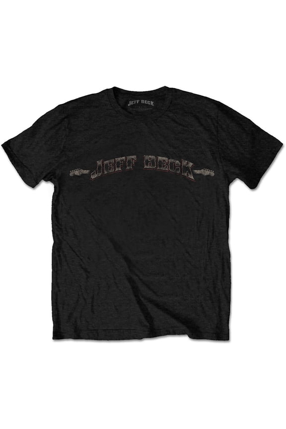 Jeff Beck Unisex T-Shirt Vintage Logo (Large)