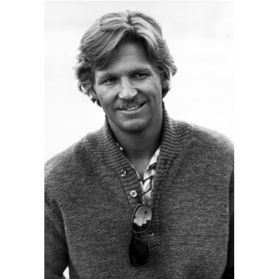 Jeff Bridges with a moustache Photo Print (8 x 10)