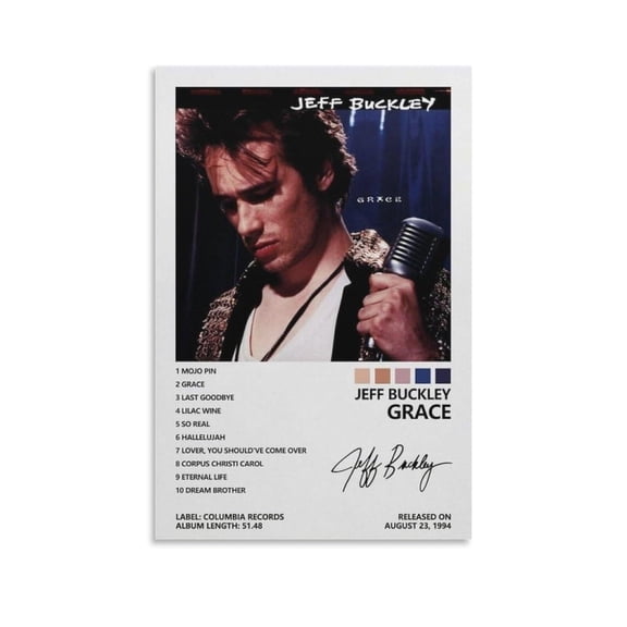 Jeff Buckley Poster (14) Canvas Art Poster And Wall Art Picture Print Modern Family Bedroom Decor Posters