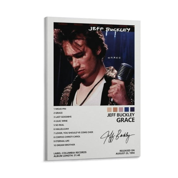 Jeff Buckley Poster (14) Canvas Art Poster And Wall Art Picture Print Modern Family Bedroom Decor Posters