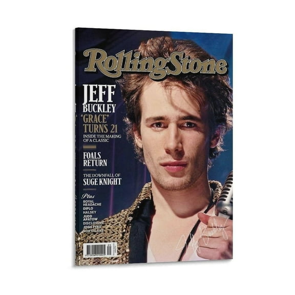 Jeff Buckley Rock 1997 Singer Legend Poster Prints Canvas Wall Art for Trendy Dorm Room Decor Aesthetic Gift
