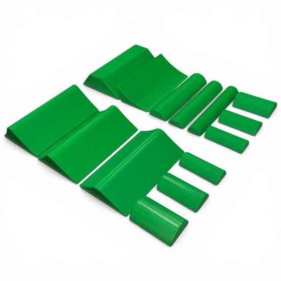 Jeff Did It - Micro RC Buggy / Truck Jumps, Ramps & Whoops Set Green - Perfect for Team Losi Micro Series, RC28s and Micro RCs - Made in the USA