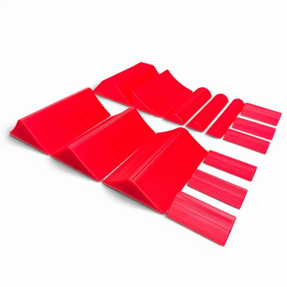 Jeff Did It - Micro RC Buggy / Truck Jumps, Ramps & Whoops Set Red - Perfect for Team Losi Micro Series, RC28s and Micro RCs - Made in the USA