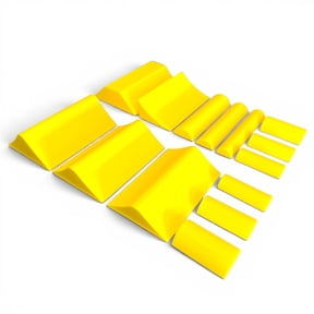 Jeff Did It - Micro RC Buggy / Truck Jumps, Ramps & Whoops Set Yellow - Perfect for Team Losi Micro Series, RC28s and Micro RCs - Made in the USA
