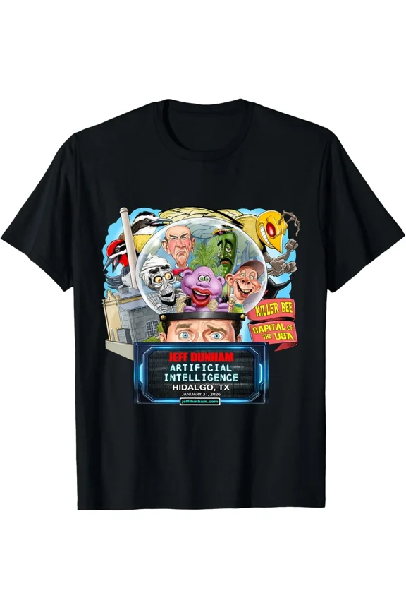 Jeff Dunham Hidalgo TX 2026 Comedy Tour Fan Apparel NG1567 Unisex T-Shirt, S-5XL