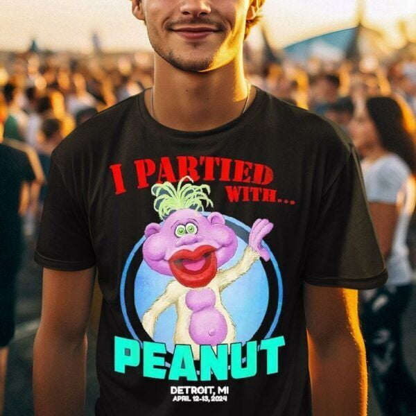Jeff Dunham I Partied With Peanut Detroit Mi 2024 Shirt