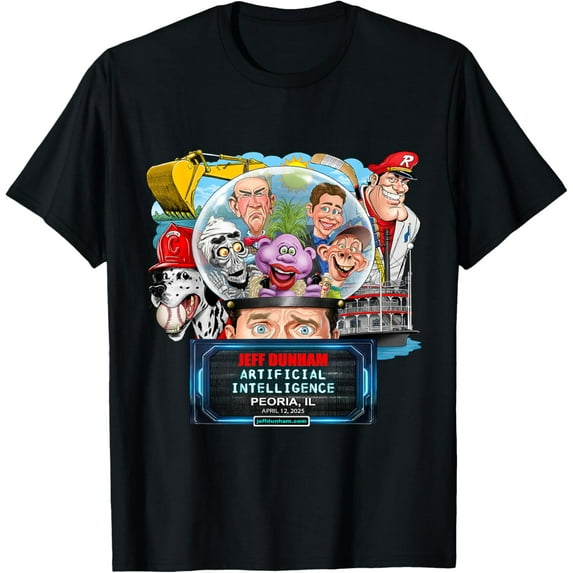 Jeff Dunham Peoria, Il (2025) T-Shirt Unisex S-5XL Hot Trending Shirt, Vintage Birthday Gift