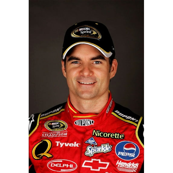 Jeff Gordon Sports Stock Car Racing Driver Wall Poster - 20x30 Inch Glossy Laminated Poster - Stunning Detail and Bold Colors