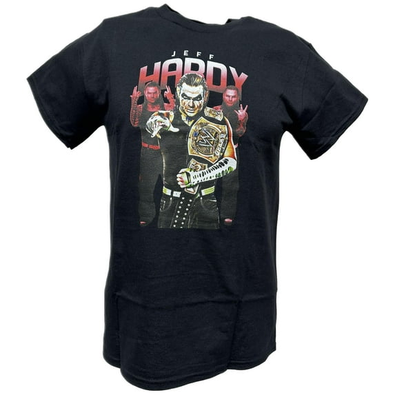Jeff Hardy Championship Belt Painted Face Mens Black T-shirt