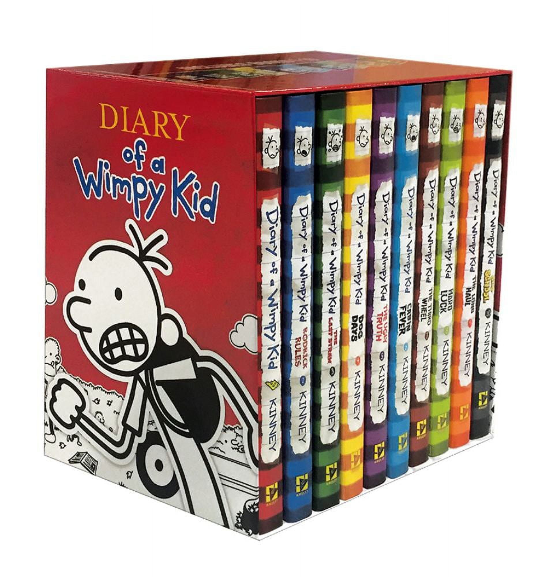 Jeff Kinney: Diary of a Wimpy Kid Box of Books 1-10 Hardcover Gift Set (Hardcover)