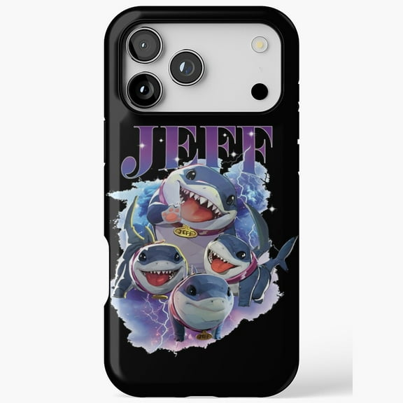 Jeff Land Shark Comic Art Case for iPhone 11 12 13 14 15 16 17 Pro Max