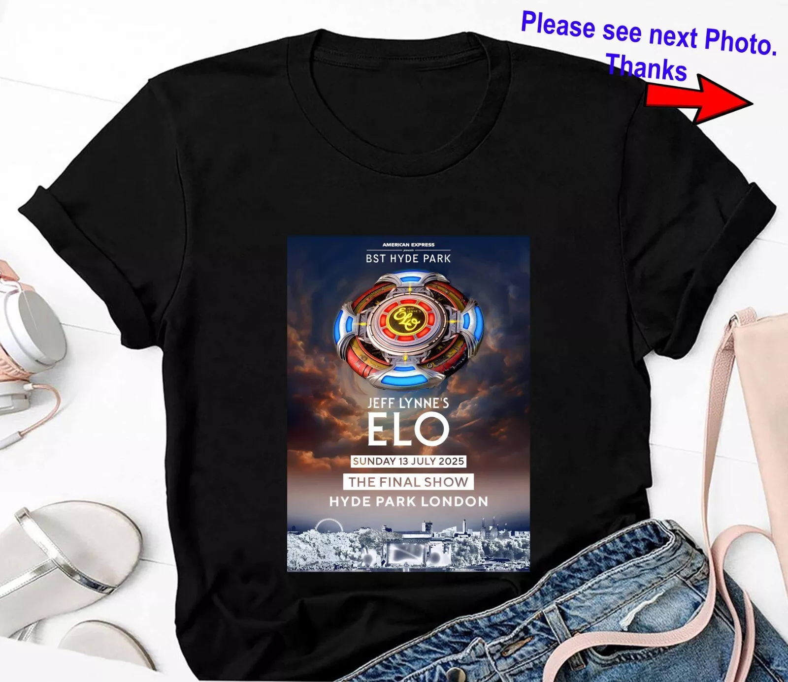 Jeff Lynne's ELO London BST Hyde Park 13 July 2025 Unisex Shirt, Fan