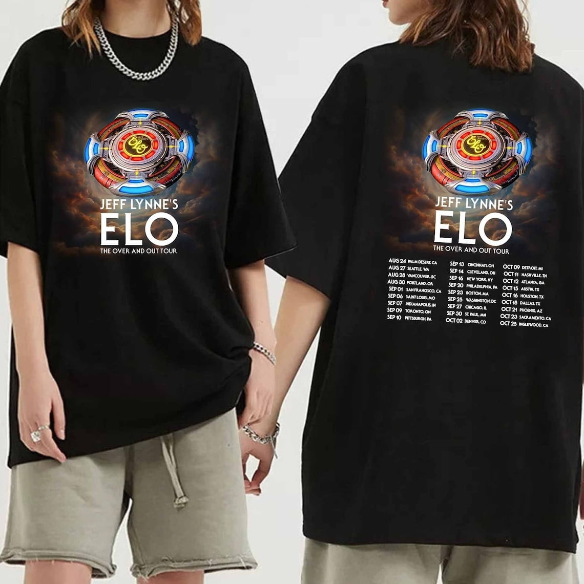 Jeff Lynne's ELO The Over and Out Tour 2024 Shirt, Jeff Lynne's ELO