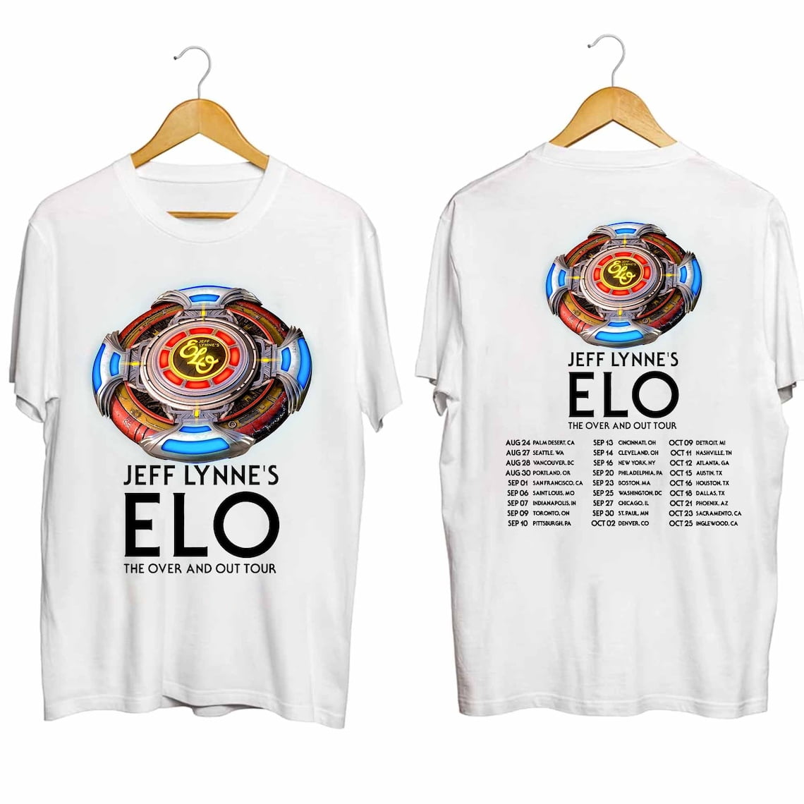 Jeff Lynne's ELO The Over and Out Tour 2024 Shirt, Jeff Lynne's ELO