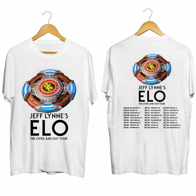 Jeff Lynne's ELO The Over and Out Tour 2024 Shirt, Jeff Lynne's ELO