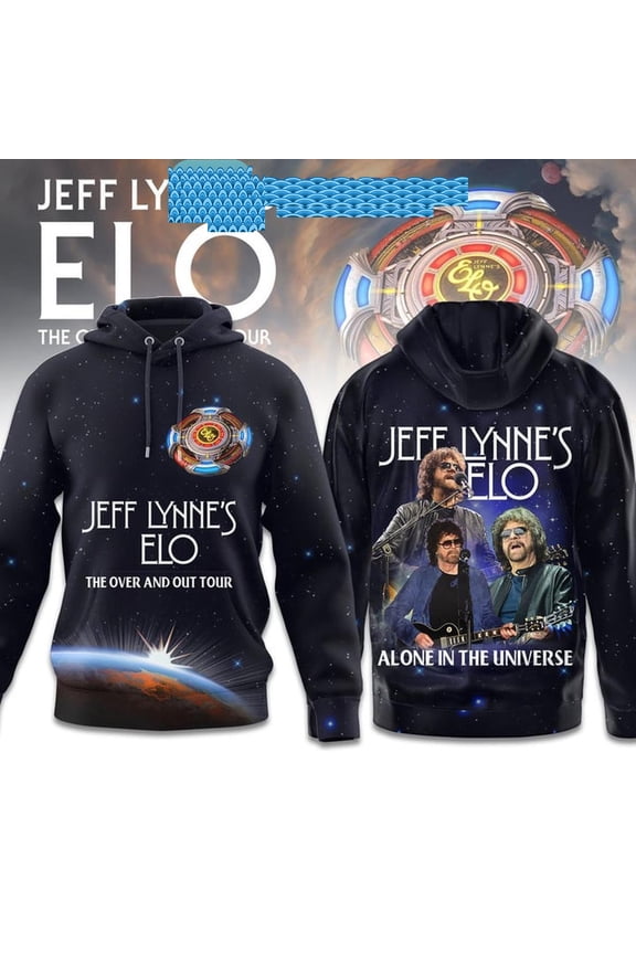 Jeff Lynnes Elo The Over And Out 2024 Tour Alone In The Universe Hoodie T-Shirt