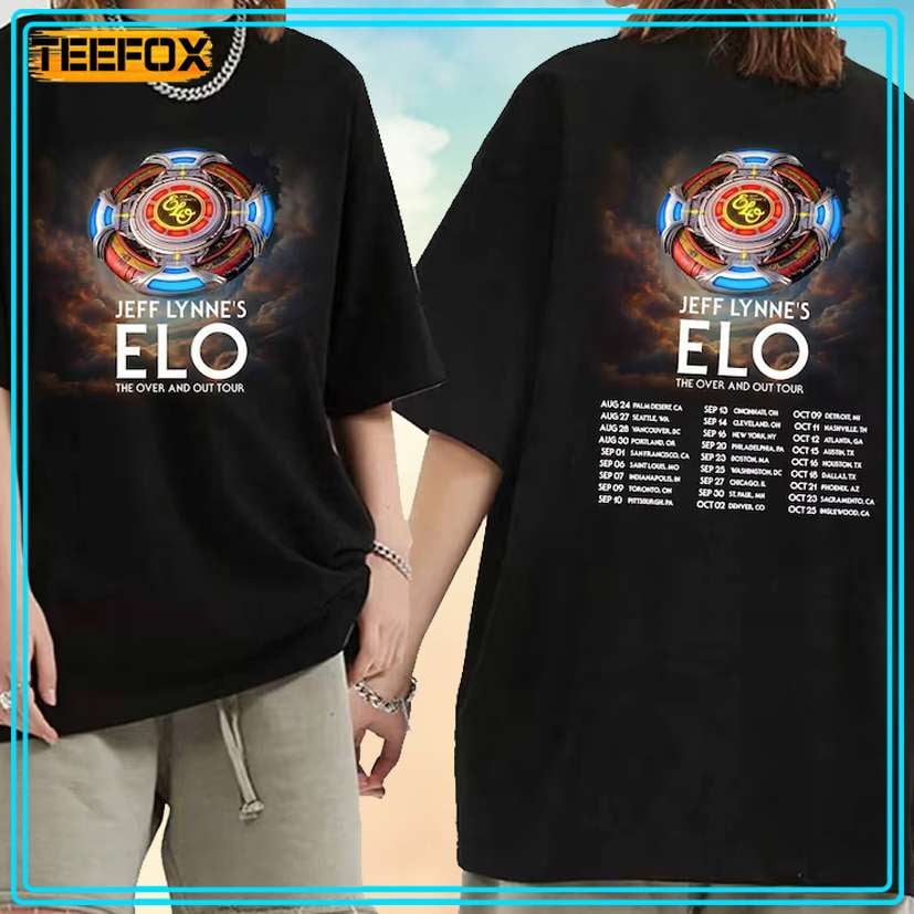 Jeff Lynnes Elo The Over And Out Tour 2024 Unisex Tshirt