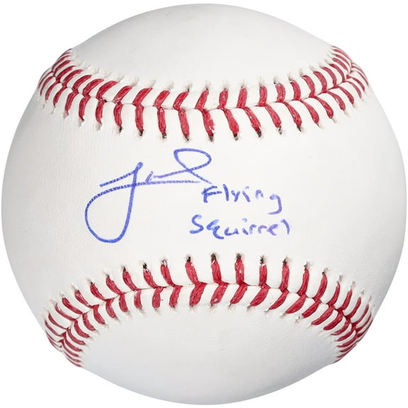 Jeff McNeil Athletics Autographed Baseball with "Flying Squirrel" Inscription - Fanatics Authentic Certified