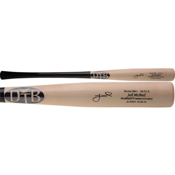 Jeff McNeil New York Mets Autographed Dove Tail Game Model Blonde Bat - Fanatics Authentic Certified