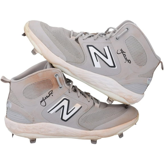 Jeff McNeil New York Mets Autographed Game-Used Gray New Balance Cleats from the 2023 MLB Season - NR81051964-65 - Fanatics Authentic Certified