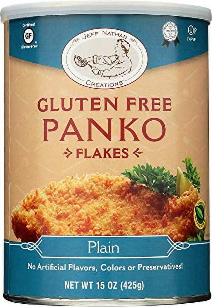Jeff Nathan Creations Bread Crumbs - Panko Flakes - Plain - Gluten Free - 15 oz - case of 12 - - Gluten Free - From Israel12