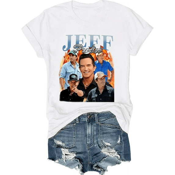 Jeff Probst Vintage Shirt, Presenter Homage T-Shirt, Television Presenter Tee, Jeff Probst Vintage T Shirt, Presenter Homage, Television Presenter