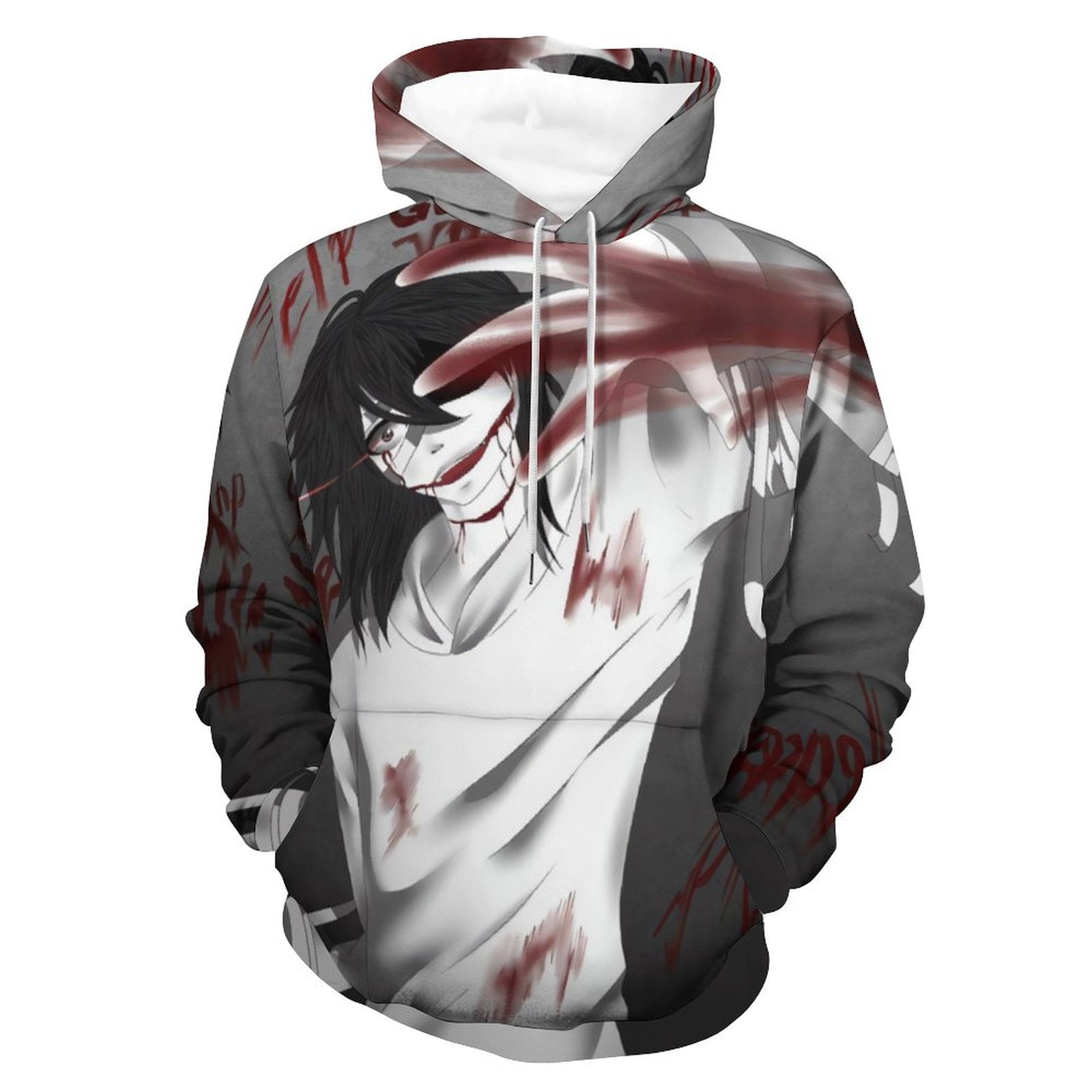 Jeff The Killer Creepypasta Hoodie Unisex 3d Novelty Hoodies