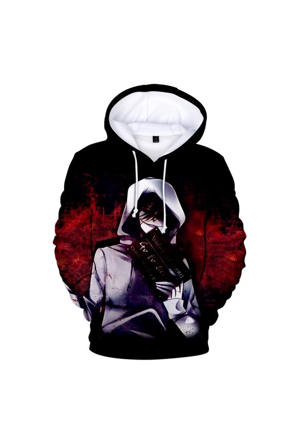 Jeff The Killer Hoodie Cosplay 3D Sweatshirt Men Women Pullover Casual Longsleeve