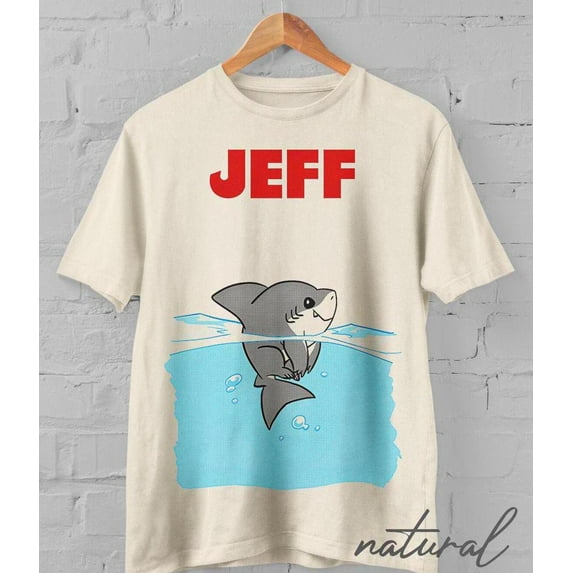 Jeff The Land Shark Shirt, Jeff The Land Shark Vintage Shirt, Jeff The Land Shark Graphic Shirt ,Natural Color,Size M