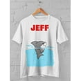 thumbnail image 1 of Jeff The Land Shark Shirt, Jeff The Land Shark Vintage Shirt, Jeff The Land Shark Graphic Shirt ,White Color,Size M, 1 of 2