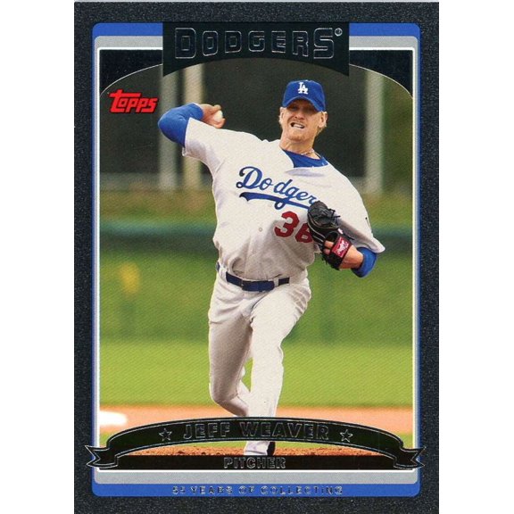 Jeff Weaver Card 2006 Topps Black #217