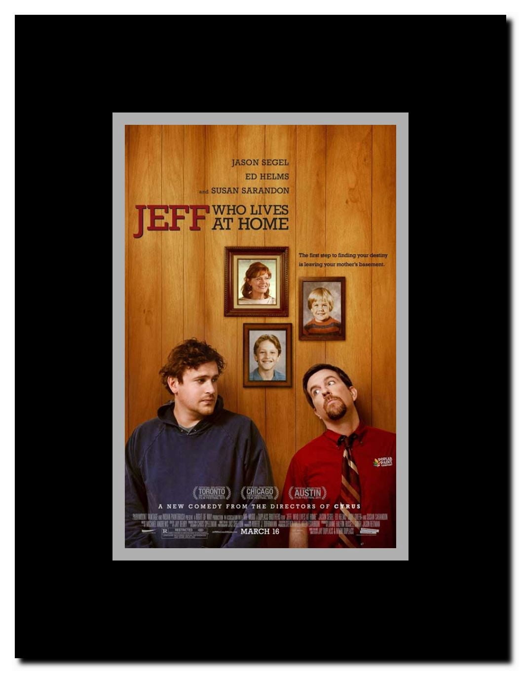 Jeff Who Lives at Home Framed Movie Poster